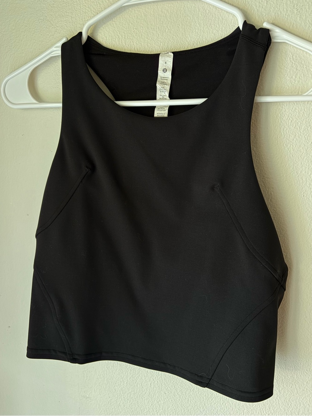 17. Size 8 LULULEMON Black Wunder Train Tank